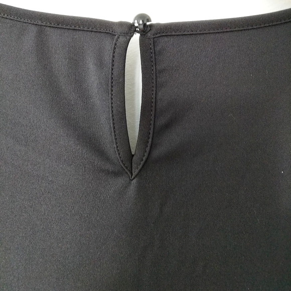 All Black Scalloped Edge Dress (XL) - Picture 6 of 8